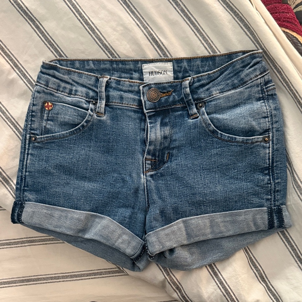 Hudson Jeans Kids Blue Denim Shorts